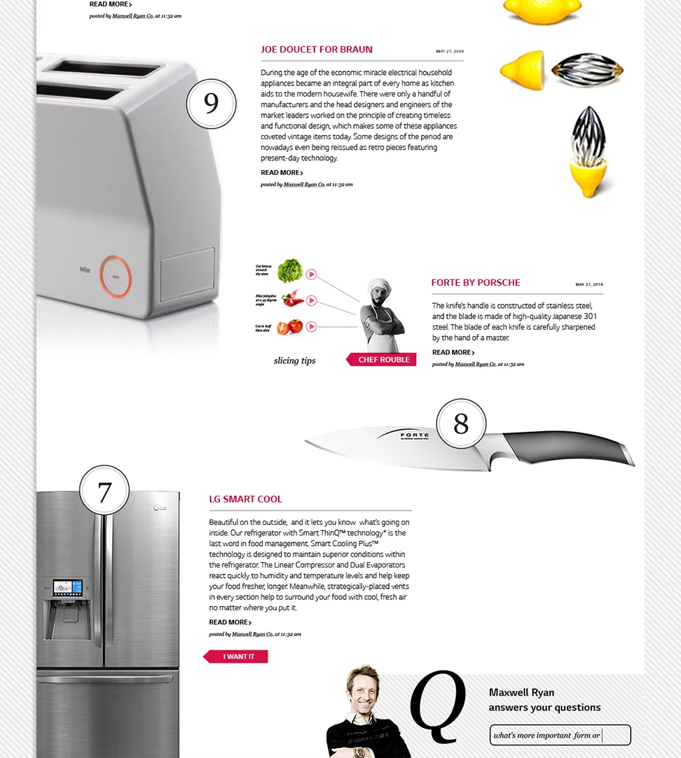 LG.com pitch - Partnership page