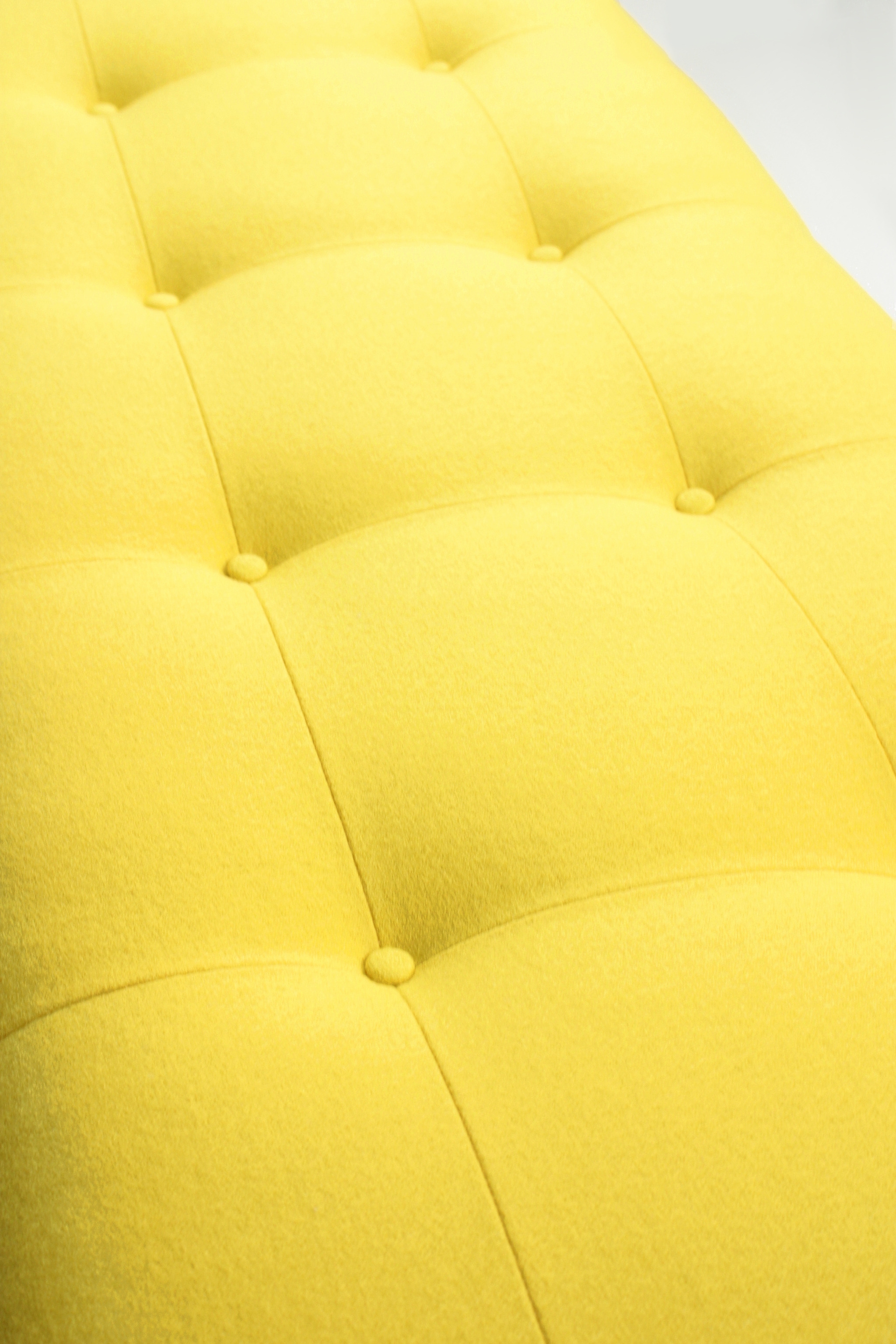 Bench in Knoll Felt in Canary (3).jpg
