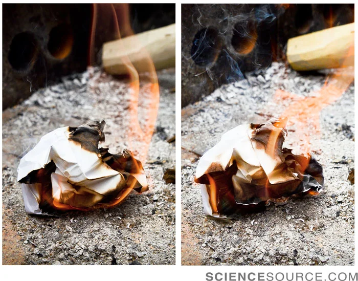 Burning Paper Example Chemistry & Physics Series | On-demand Science Photos & Medical ...
