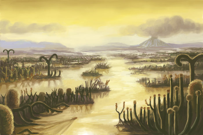 Devonian Period Landscape