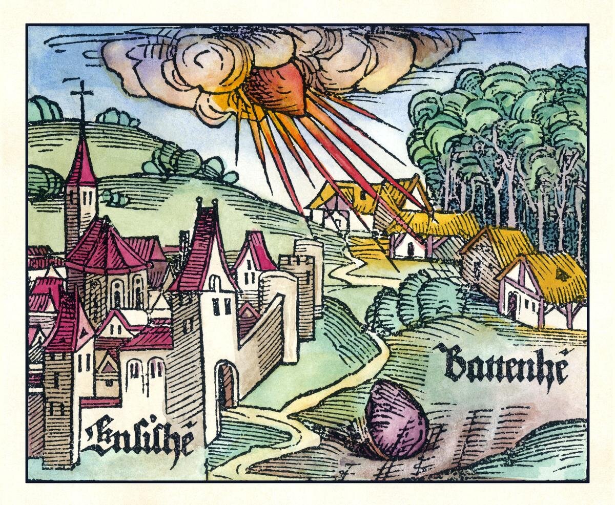 Meteor Fall in the Middle Ages