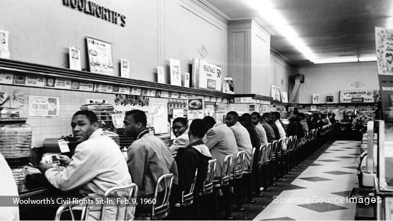 History, Woolworths Counter Sit-in, Civil Rights Protest, 1960