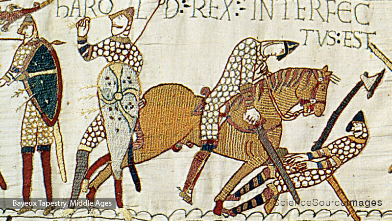 BAYEUX TAPESTRY, DEATH OF HAROLD