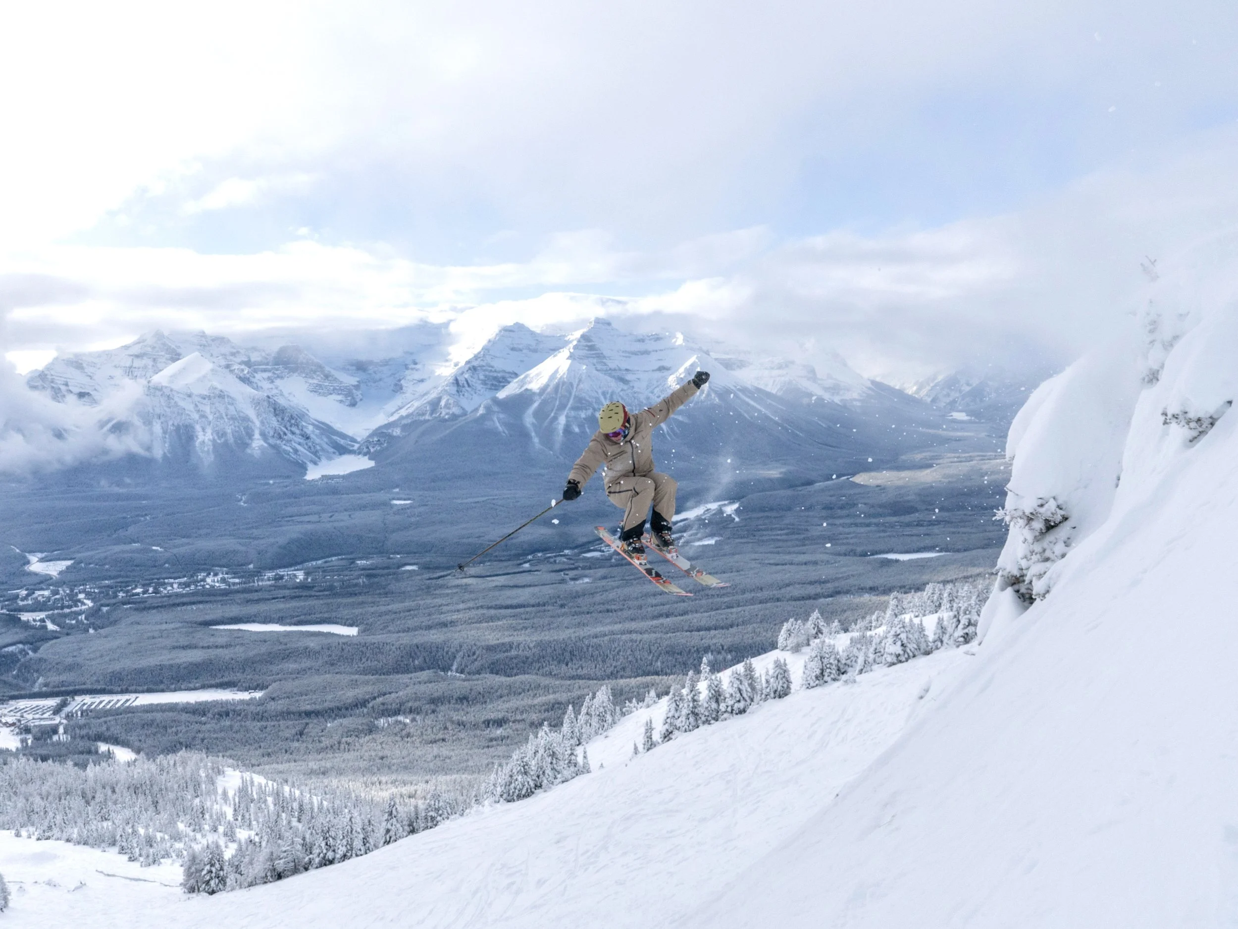 Nick Steers big air at Lake Louise