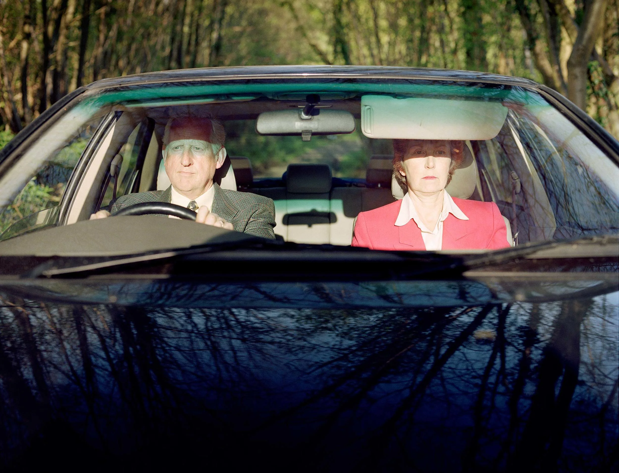 husband and wife argument inside car england