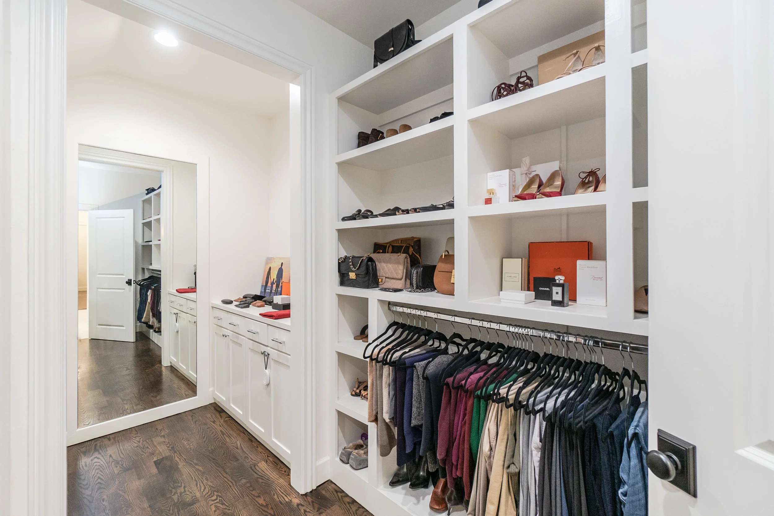 Master closet, her side.
