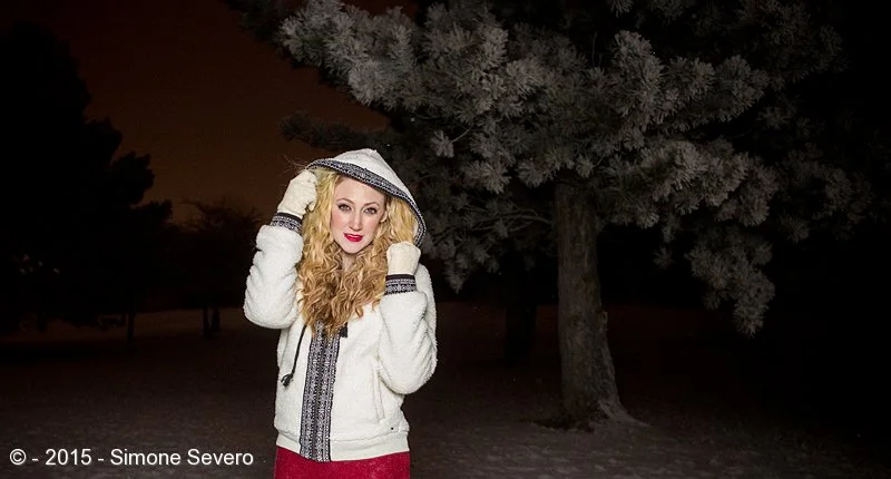 Allison's hobby is to model, which she graciously did in a night that was so cold that the flash did not want to work. I did a few test shots but changed my original idea based on the flash's cooperation. I had to compromise. &nbsp;This was not the …