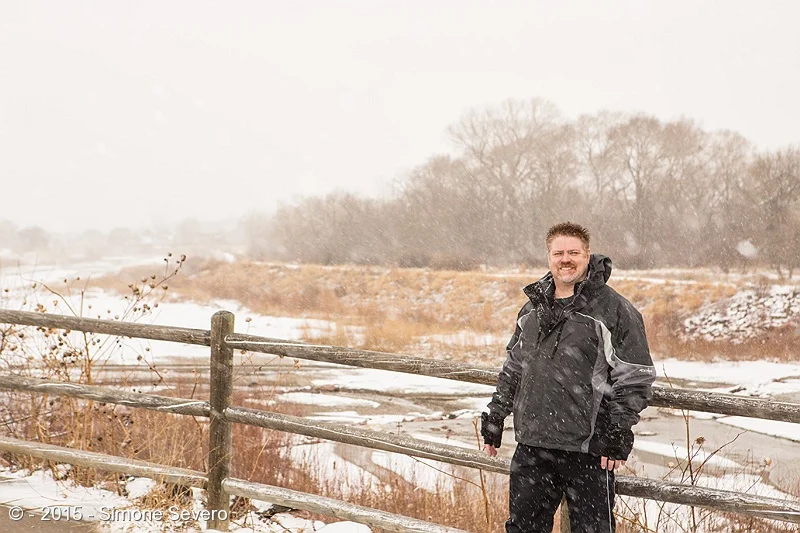 This is Mike, my other half. We went out scouting for locations in this beautiful snowy day when my person of the day canceled. We were avoiding to do his picture because we knew winter could bring a weather emergency or somebody canceling last minu…