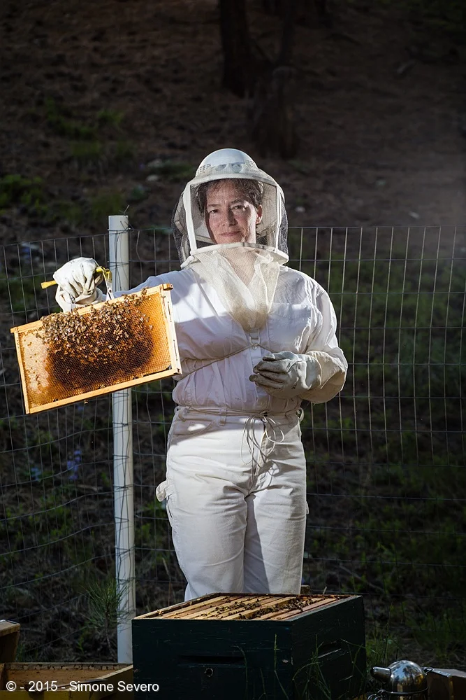 Peggy is a bee keeper. She does triathlon. A woman of many talents.&nbsp;She started into bees when her kids were young, almost 10 years ago. She said she took a class about bees and got a starter kit to start being a bee keeper. She grew up in Virg…
