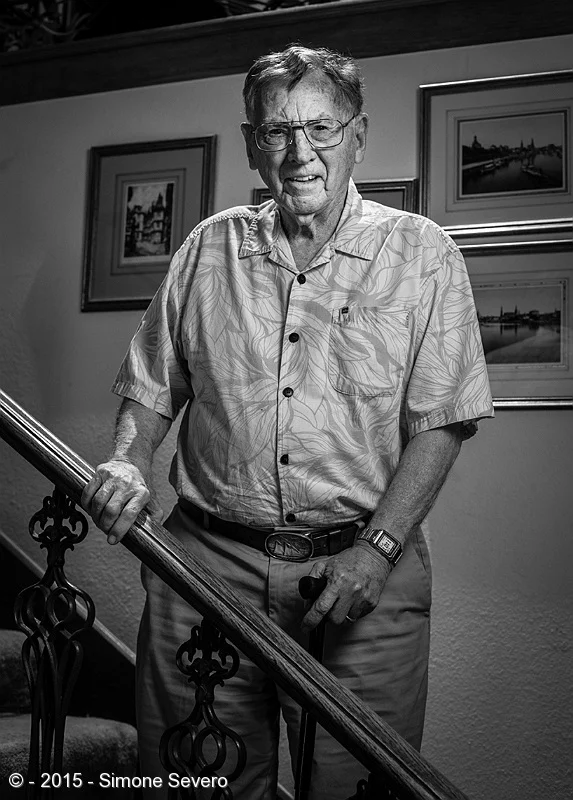 Kenneth is 88. My friend Mark took me to meet him for his portrait. He is Mark's father. He showed me his home, talked about politics and his excitement about learning Excel with a live online instructor. He still works. He is an international busin…