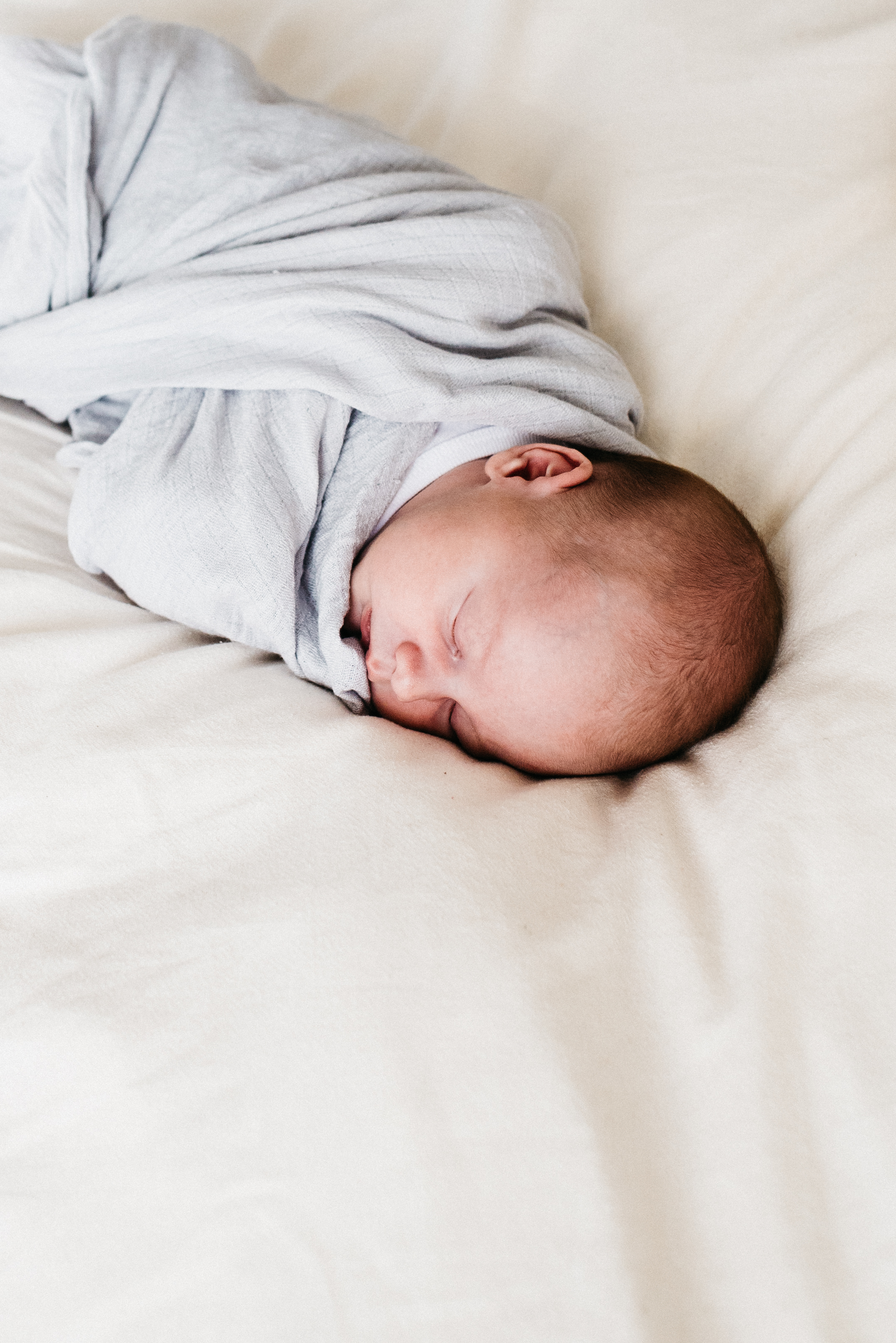 You wouldn't know it but this sweet little guy spent more time fussing than sleeping! 