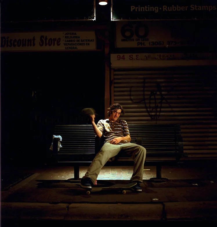 Danny Renaud Chillin in the Miami night Photo: Josh Stewart