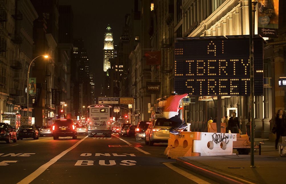 Joel Meinholz-FS Board barrier into Broadway