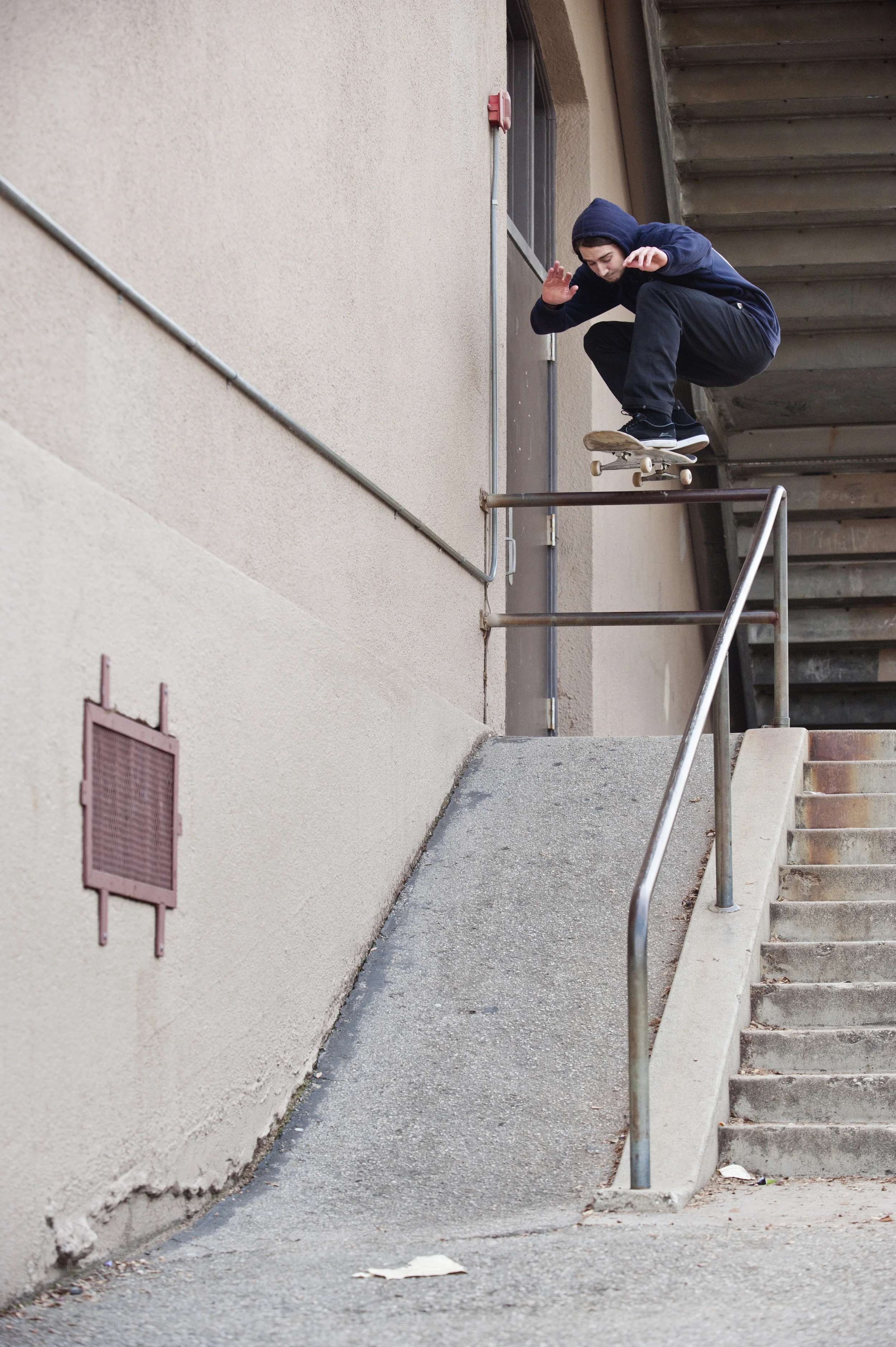 John Baragwanath-Ollie rail into bank, LA schoolyard