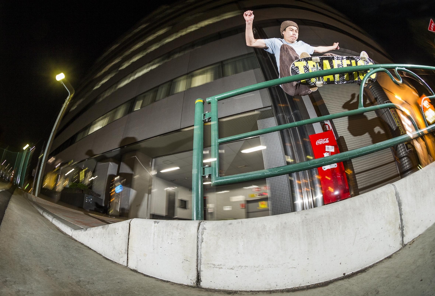 Frontside 50-50 Tokyo, Japan / Photo: Reece Leung