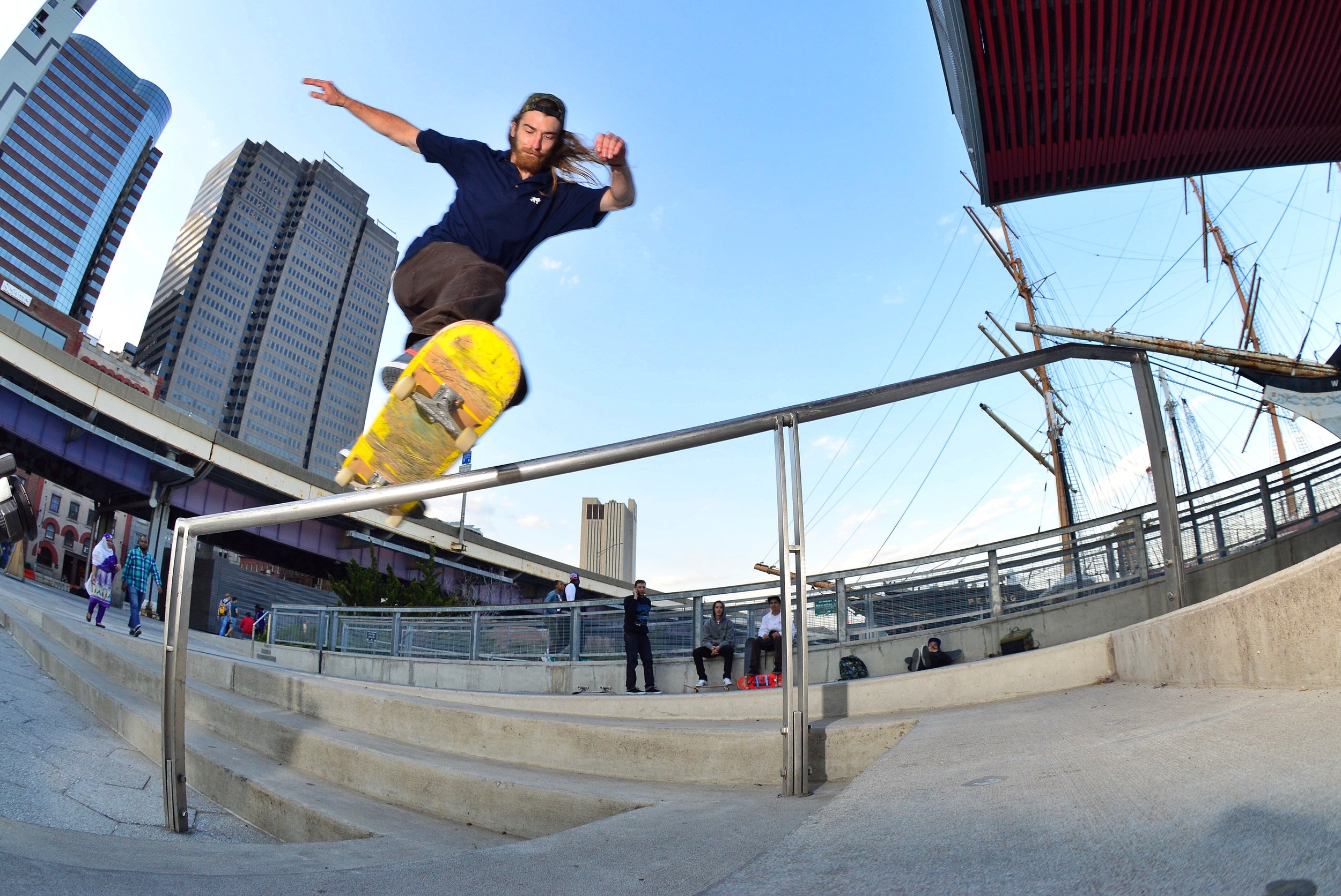 Dustin Eggeling - Frontside hurricane in NYC / Photo: Chaz Miley
