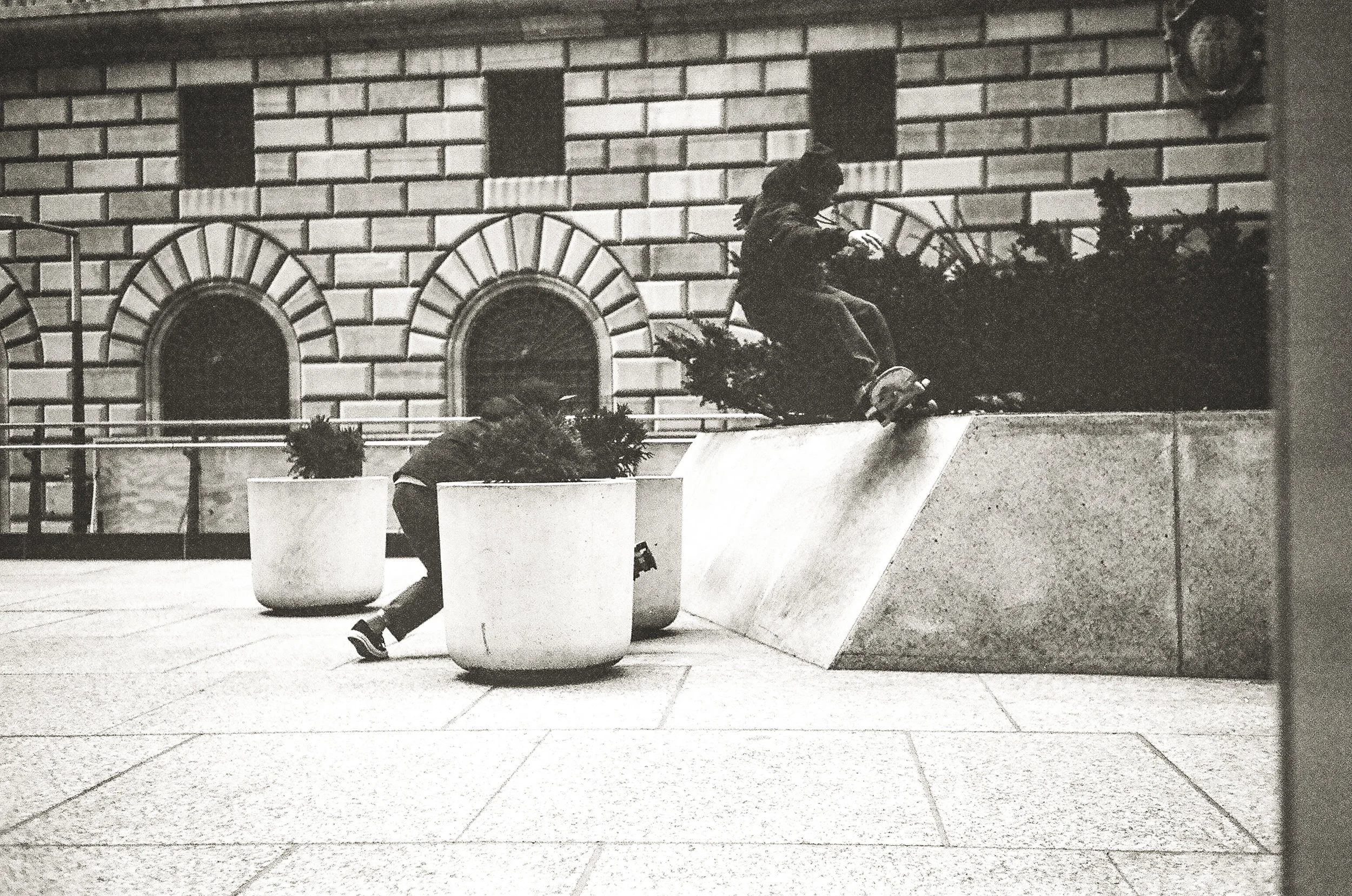 Frontside 5-0 at Chase Bank, lower Manhattan. Photo Pat Stiener