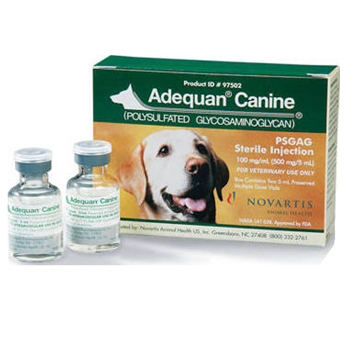 $125. Adequan Adequan is another supplement that helps promote healthy cartilage in joints and can help increase range of motion. Many of our sponsored animals are on this injection for life. The dosage varies but on average $100 can assist one of our sponsored pets for about 4 months.