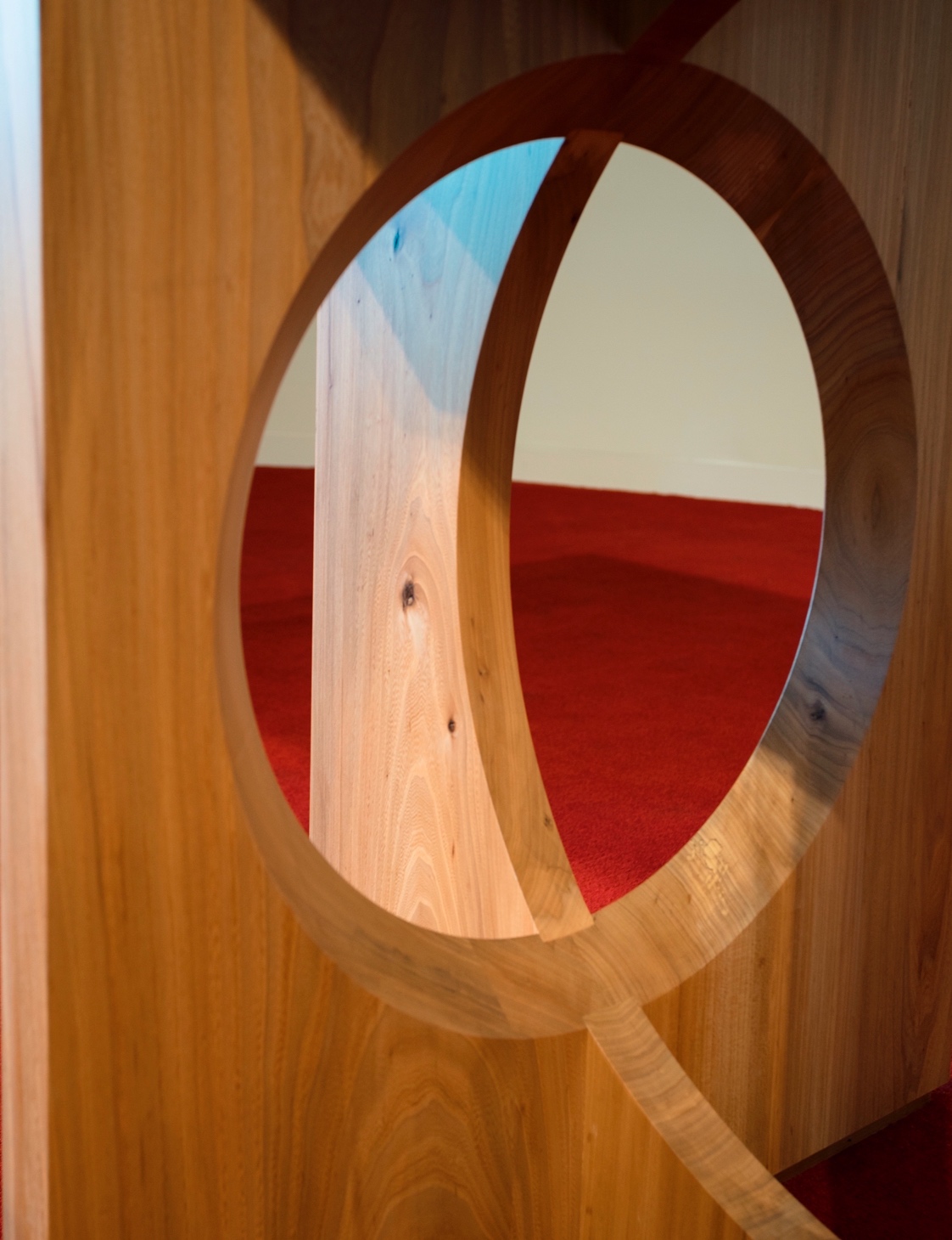  All of the lumber for the furniture came from elm and walnut trees on the St. Edward’s campus. The elm, in particular, were trees from the site of the Chapel building expansion. 