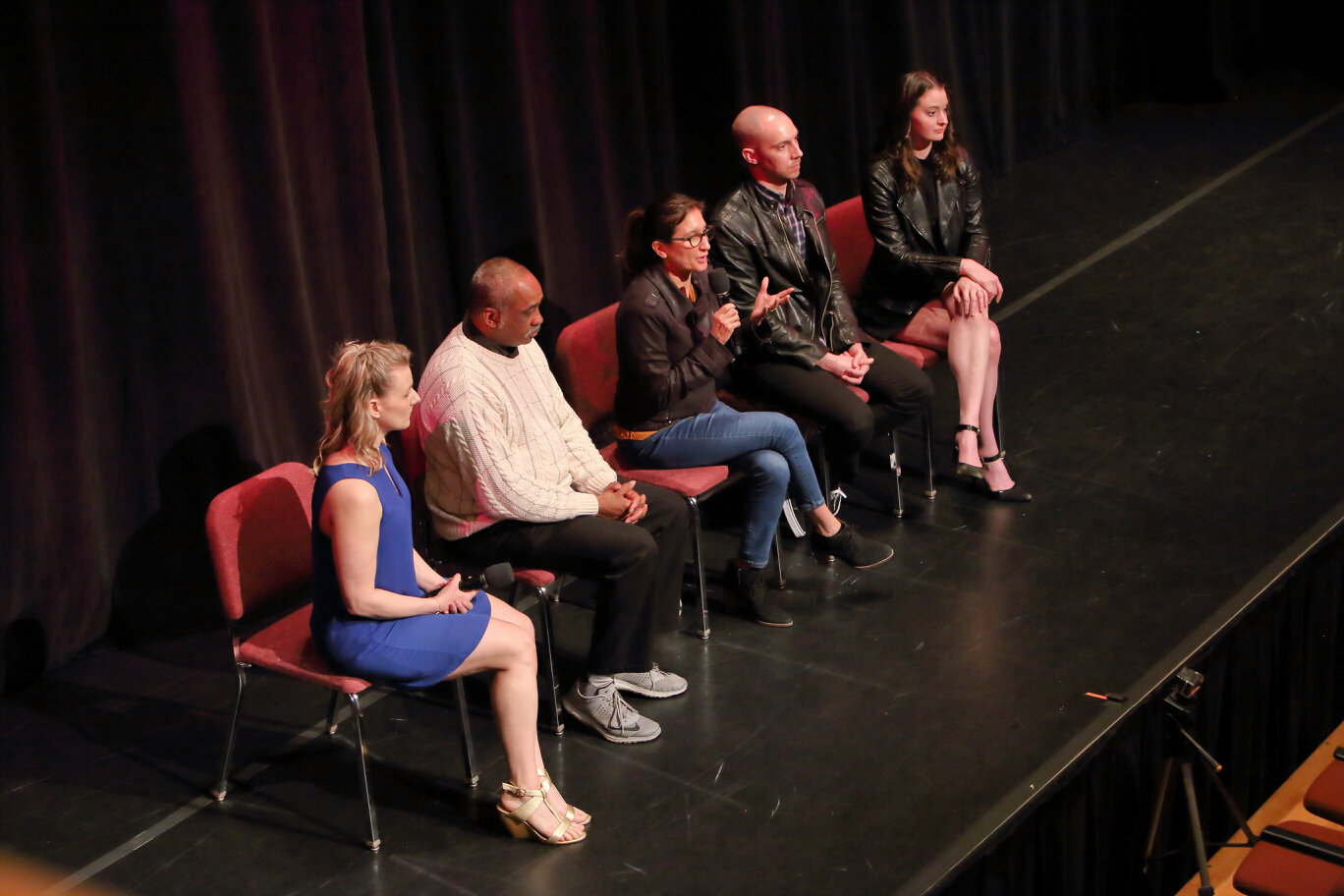 Stephanie Martinez speaks on a panel with MADCO. Photo by Scott Shy