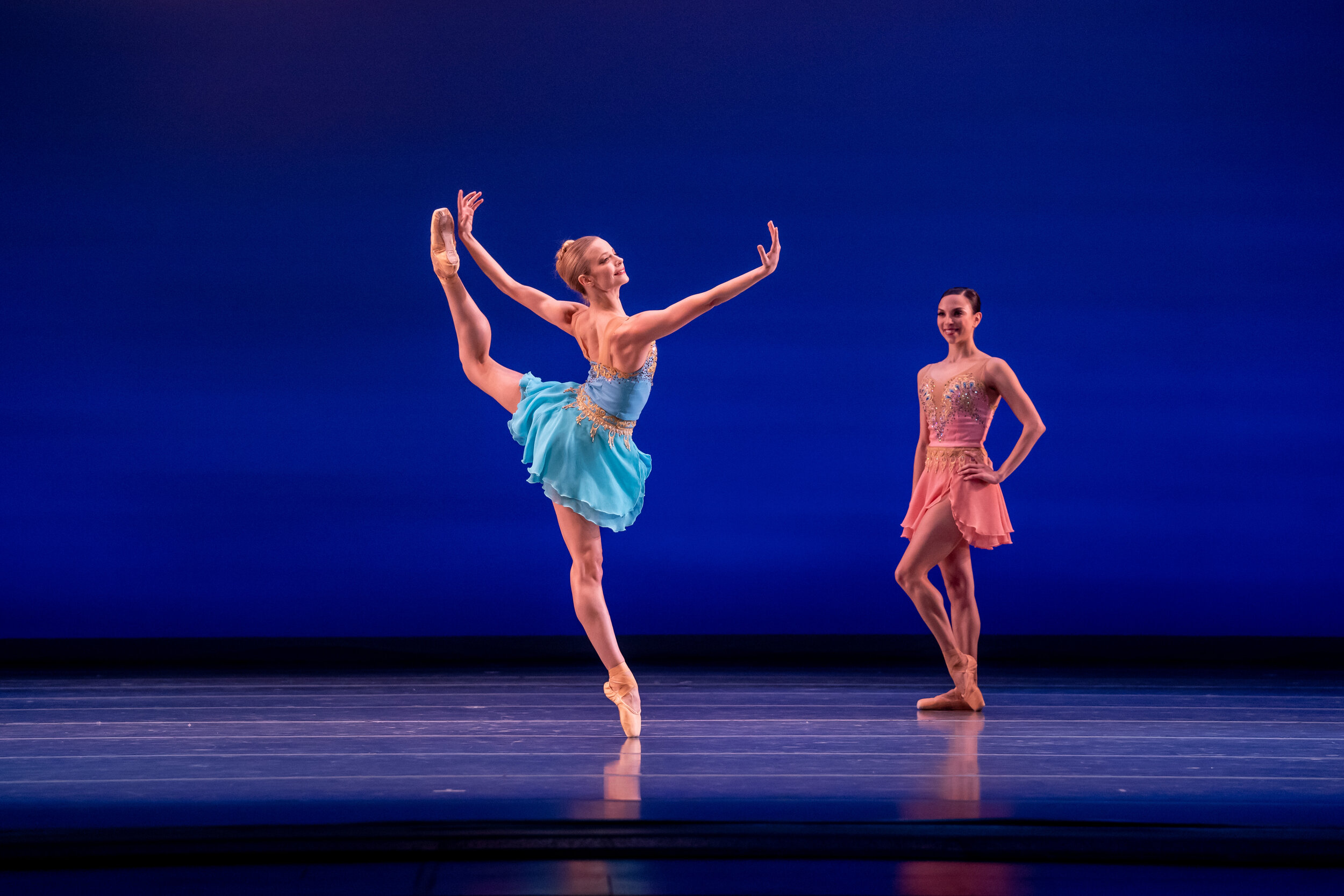 Joffrey Artists Brooke Linford and Anais Bueno in Stephanie Martinez's "Bliss!". Photo by Cheryl Mann