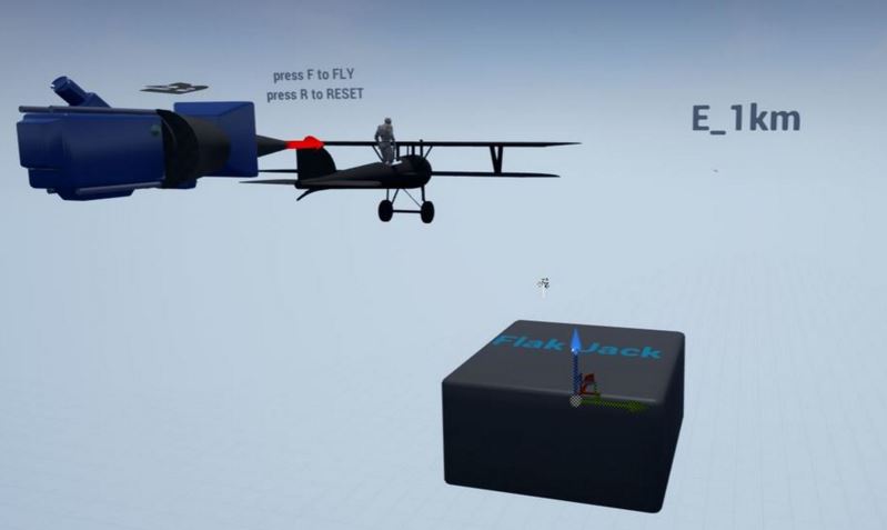 VR Camera + Plane + Distance Markers