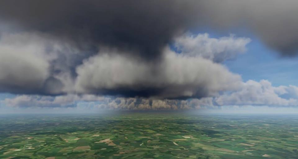 Early Truesky test with a terrain ripped from Google maps. Promising!