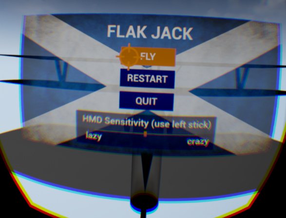 Oculus style menu selection for VR UI, with slider feedback