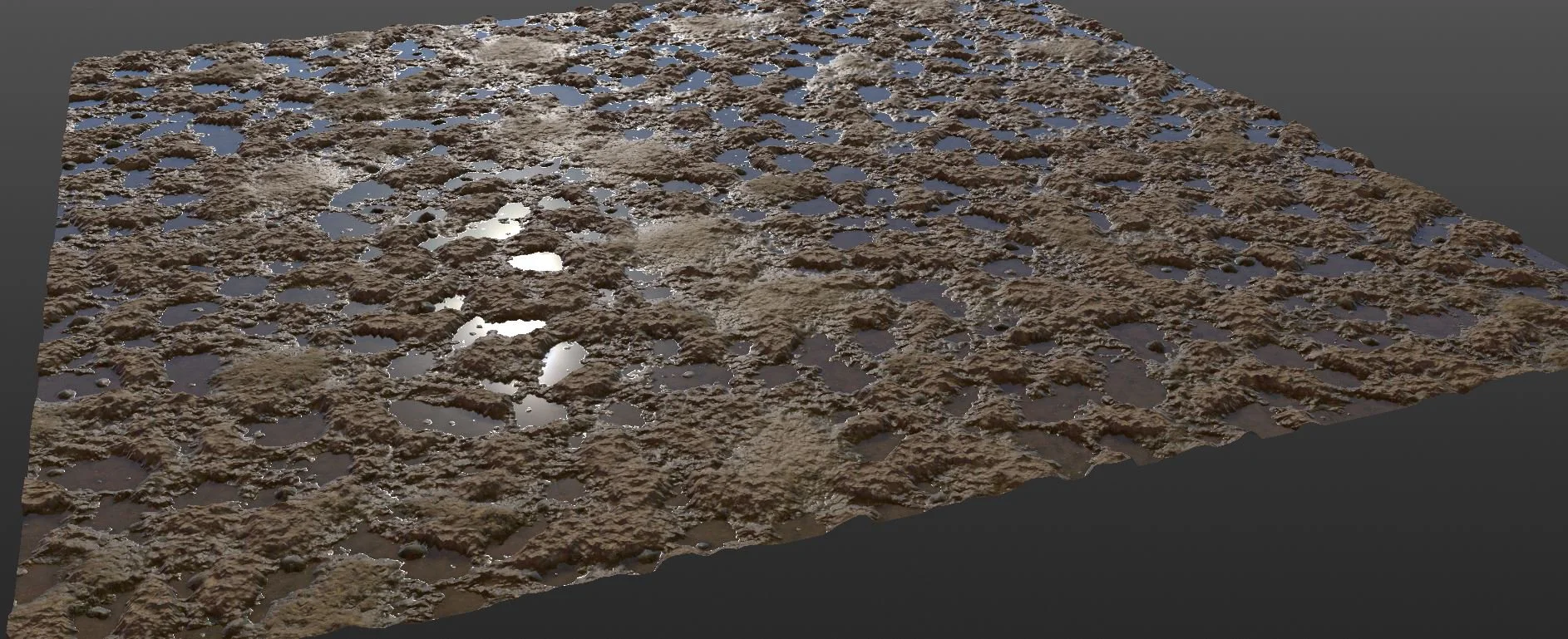 An early Quixel mixer test for a no mans land texture
