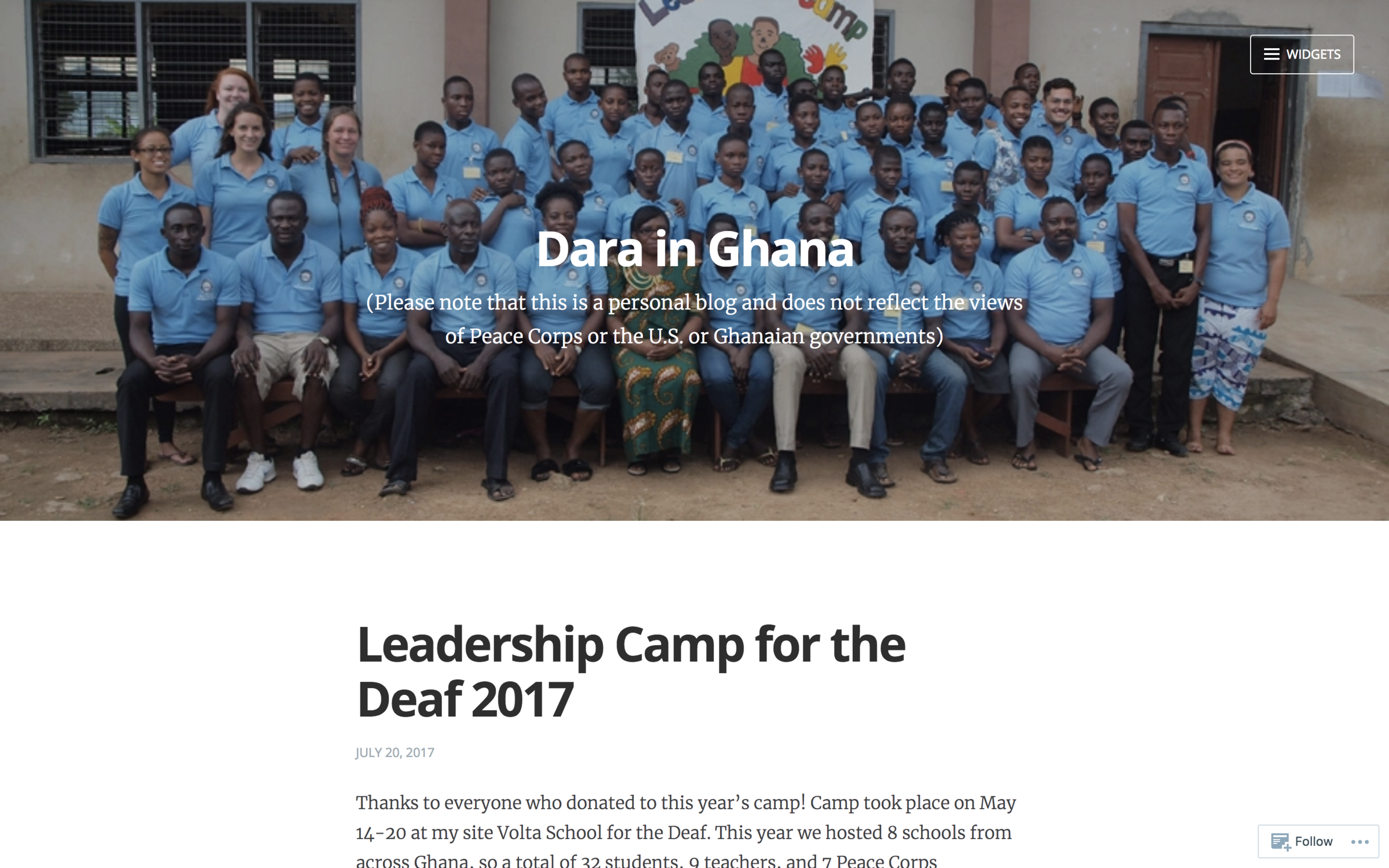 Dara in Ghana Blog