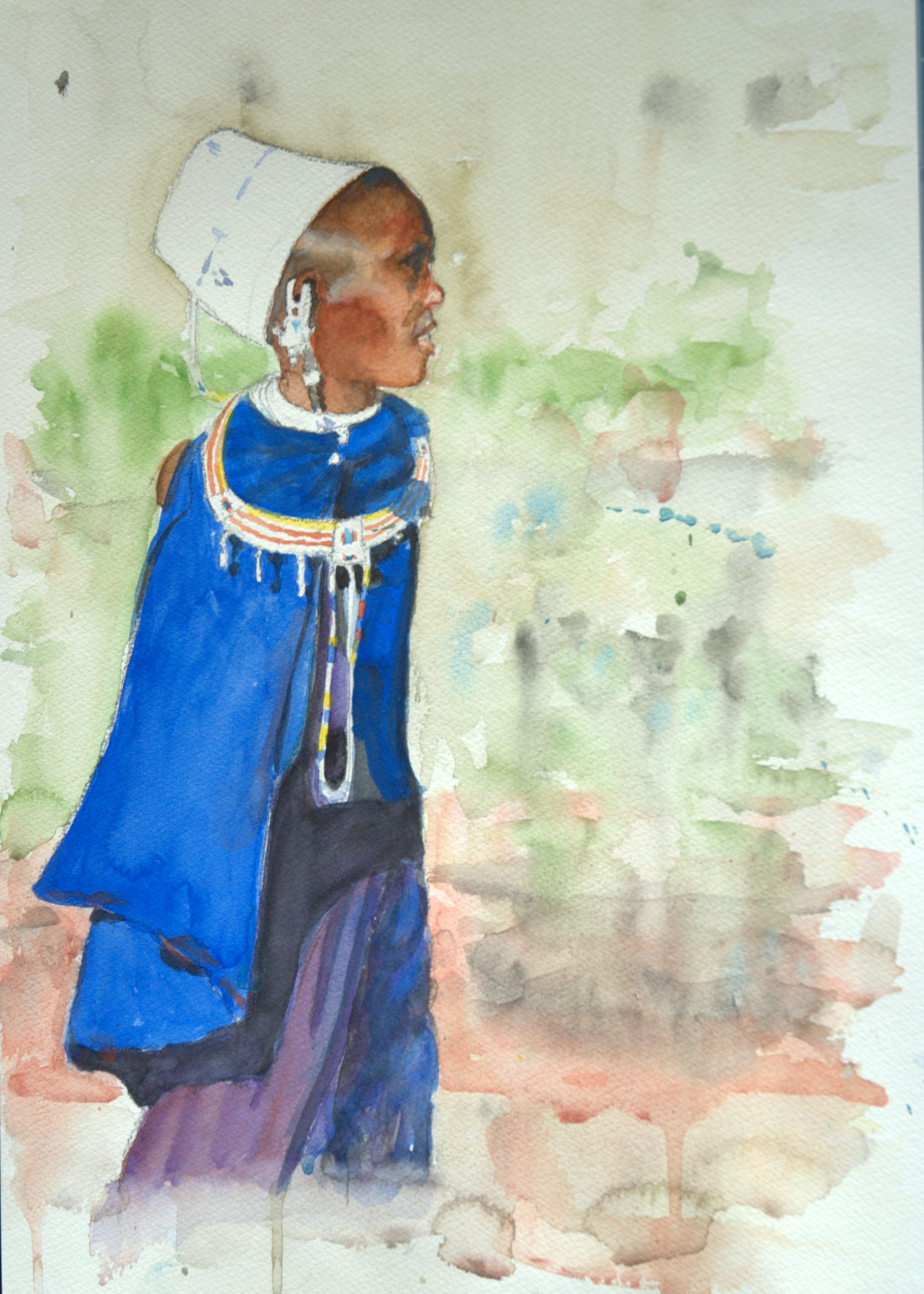 Masai Woman and Child