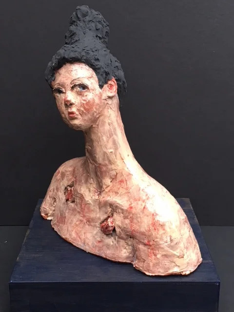 A Light Heart Lives Long, Ceramic with Glaze