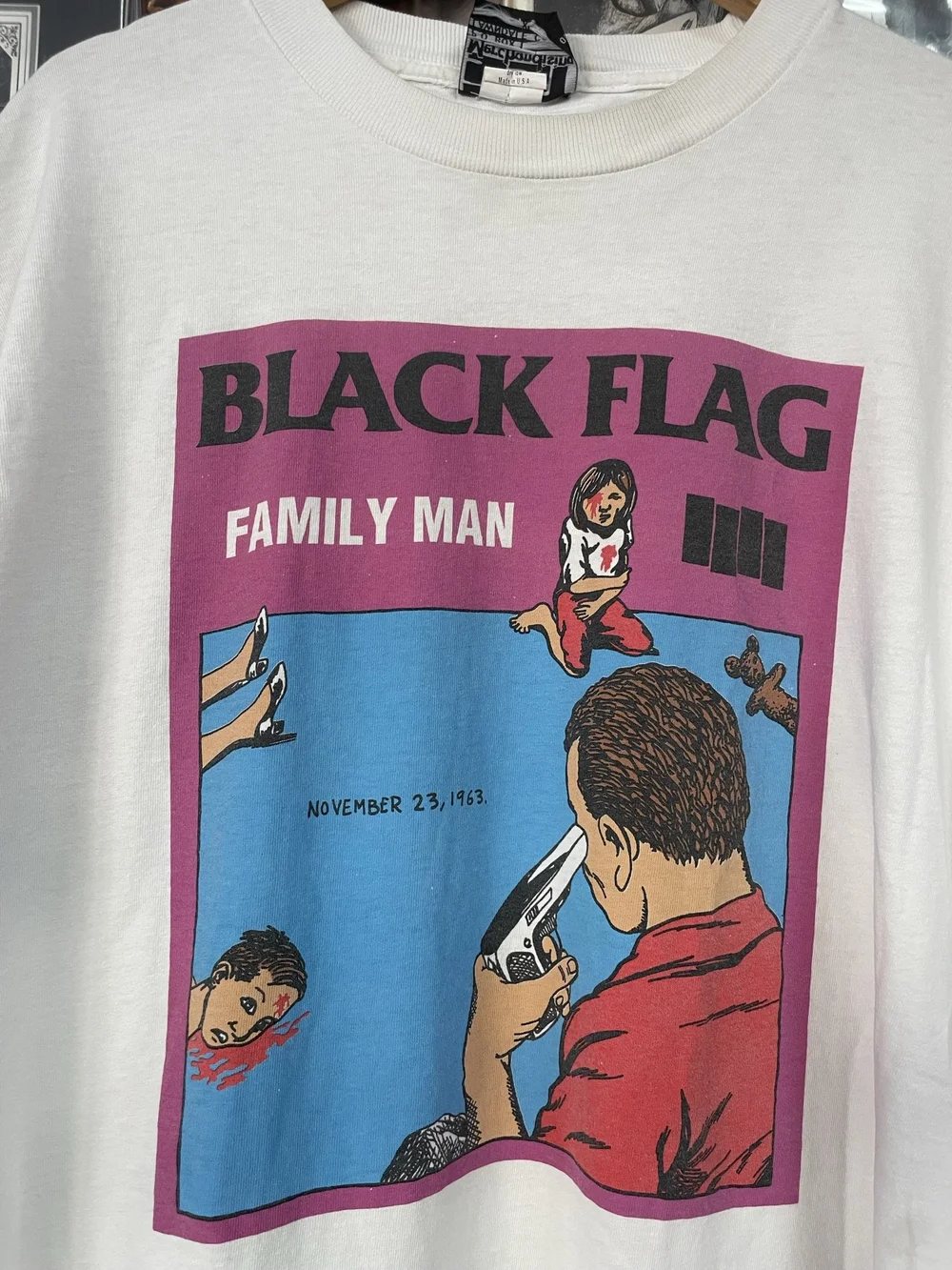BLACK FLAG FAMILYMAN ロンT BLACK FLAG FAMILYMAN ロンT 90s Black Flag Family Man L/S T