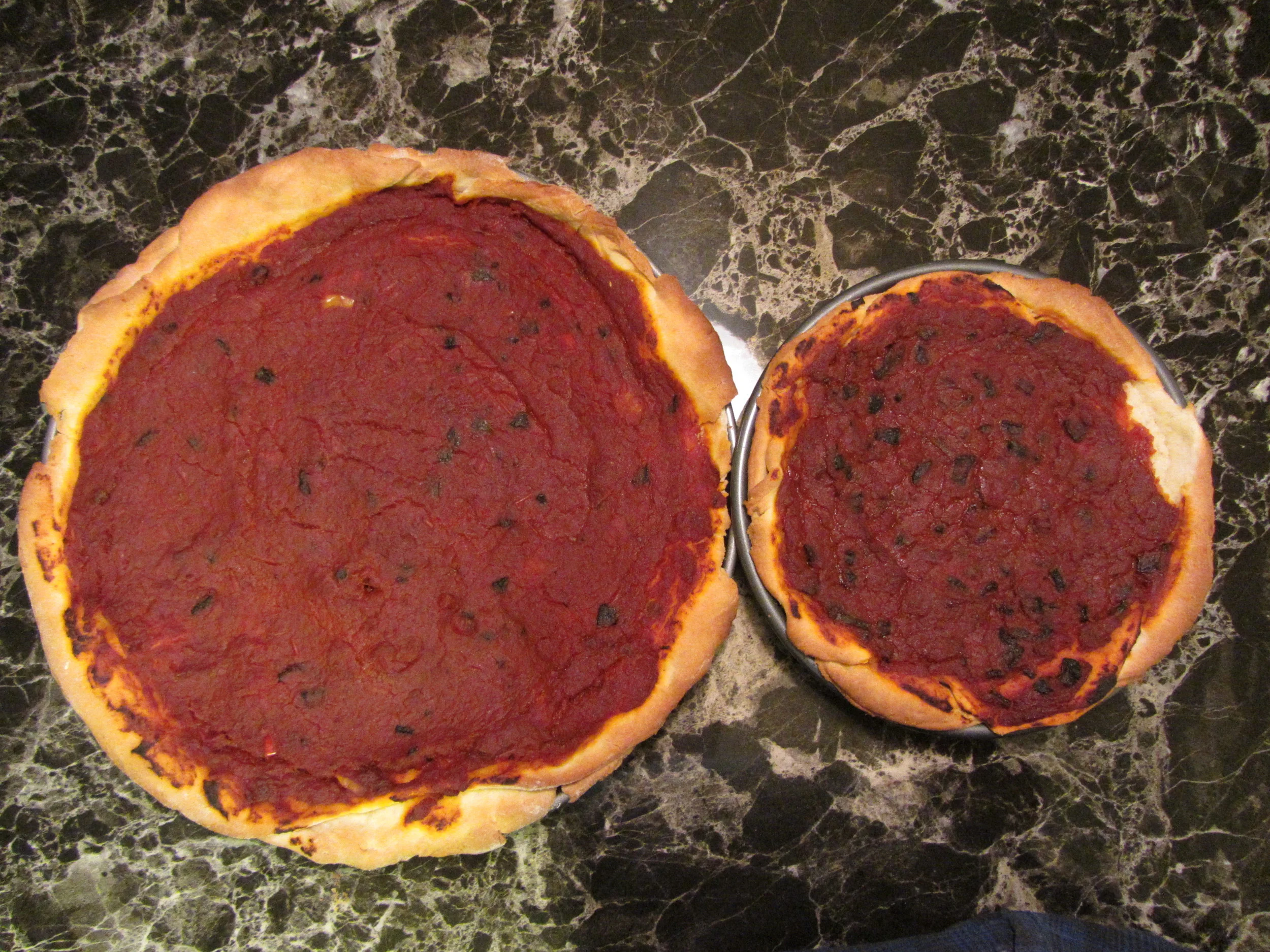 Gourmet Deep Dish Pizza