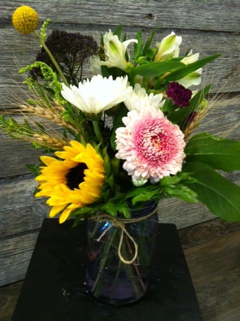 mason jar arrangement - 