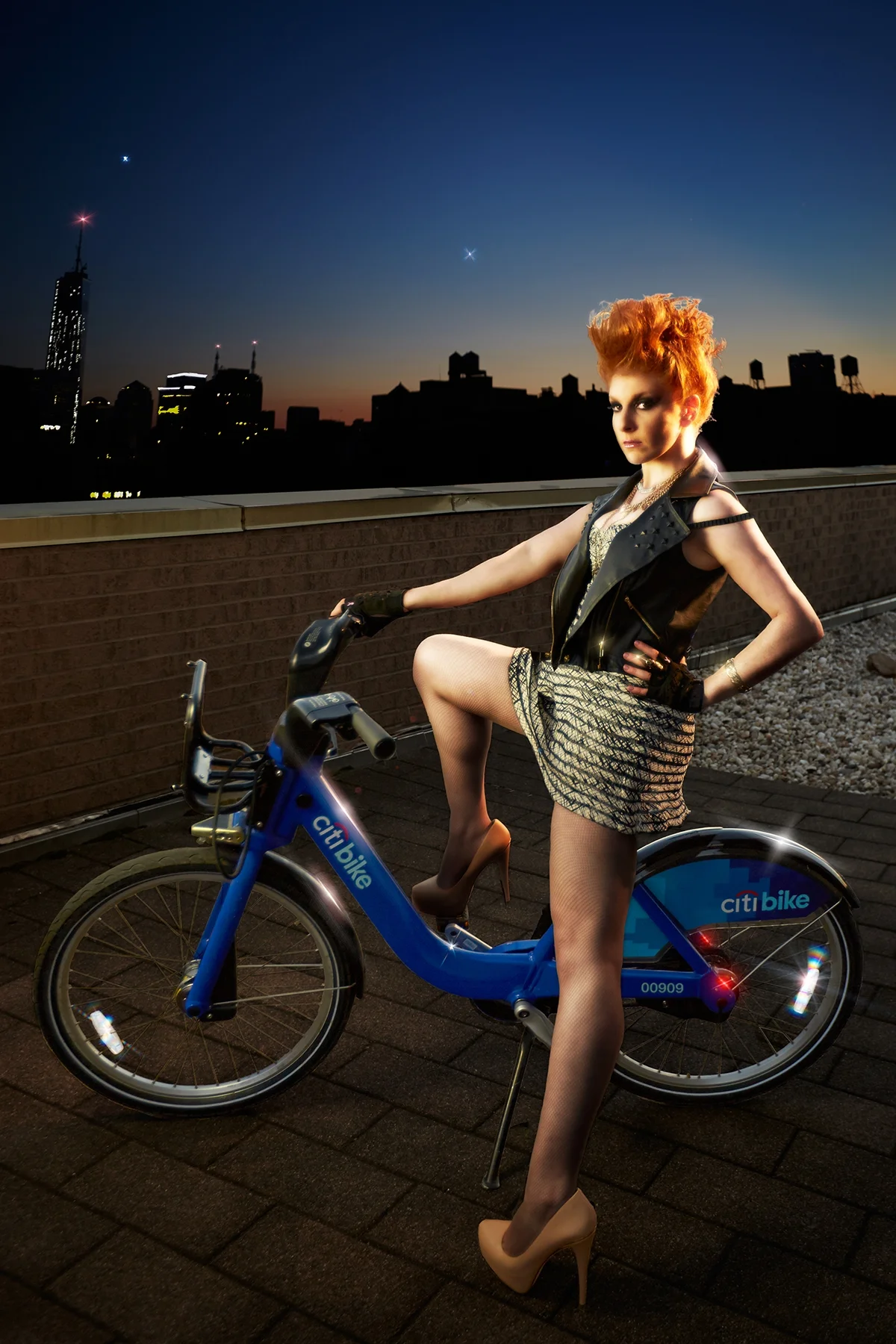 Julie Klausner on a Citi Bike