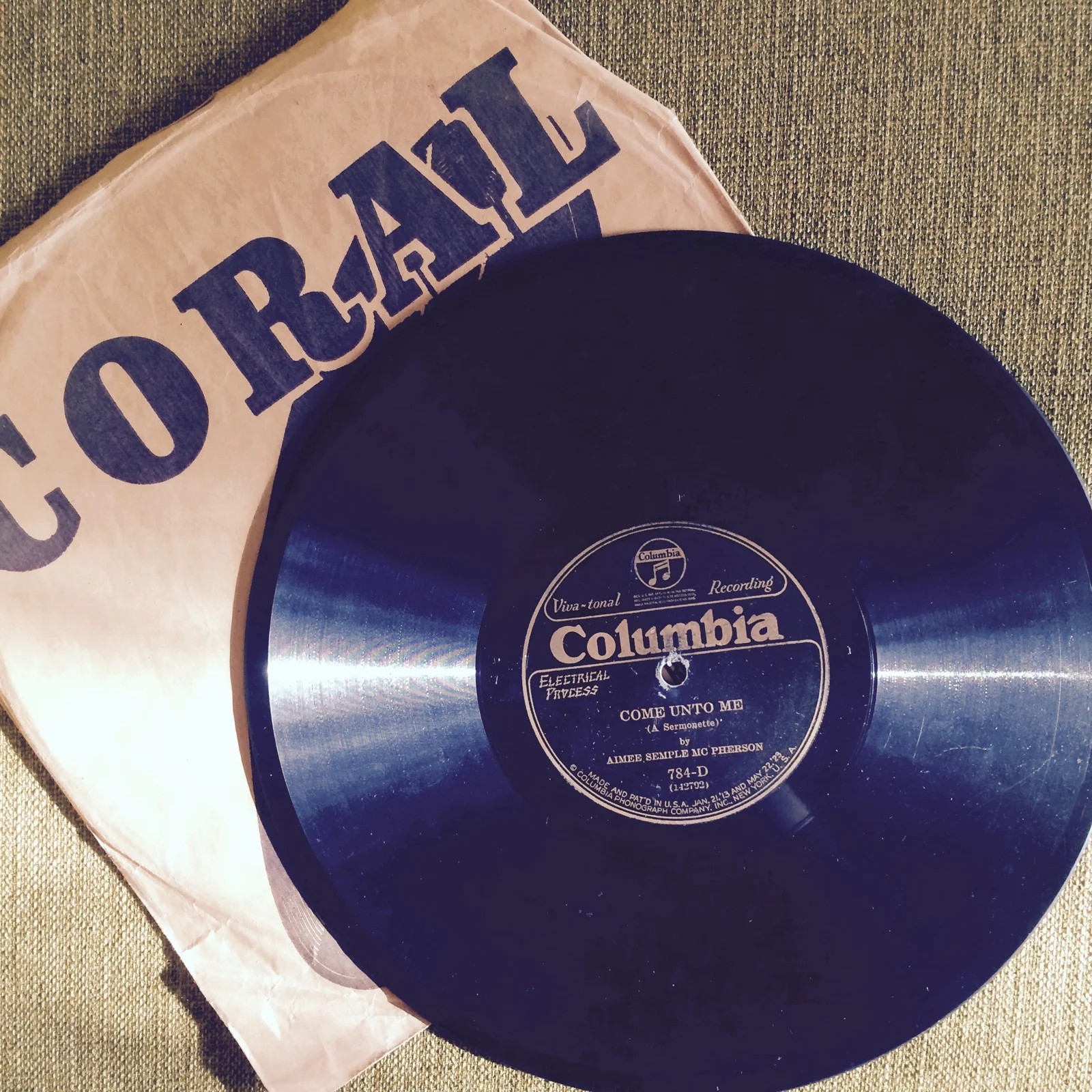 Aimee Semple McPherson record