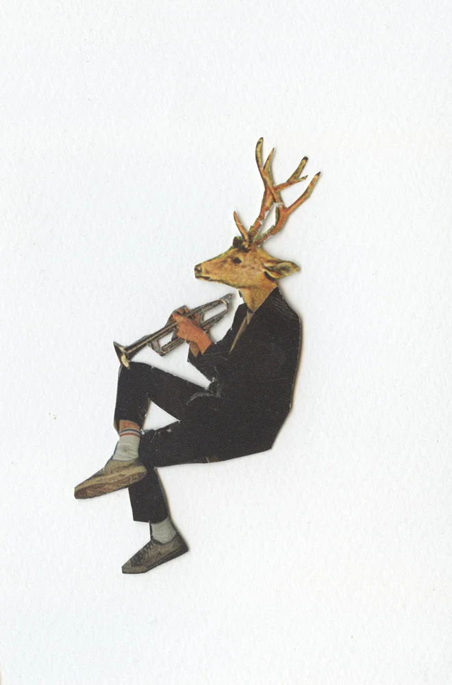 These Jazzy Tunes? Handcut Collage on Paper 2015