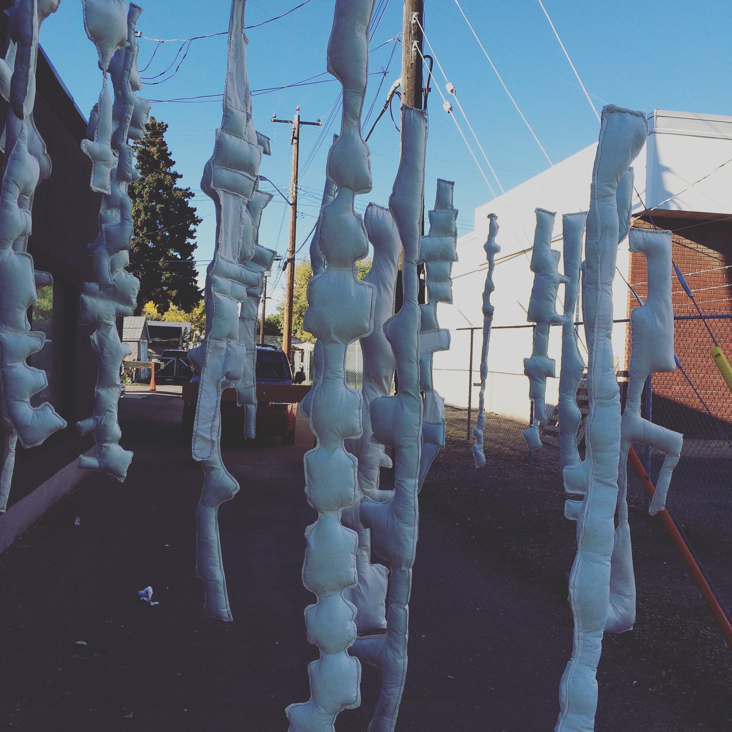This installation showed up right beside our building at last year's festival. Kaleido is full of beautiful surprises!