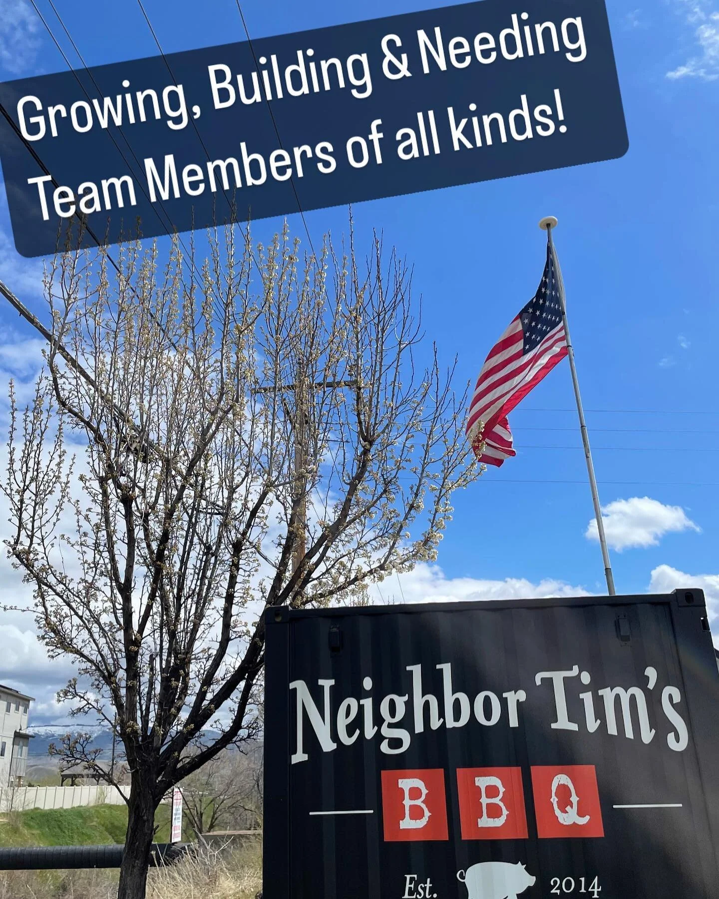 Wow! Since coming out of Idaho’s 3rd winter and spring is here so ramp up season has arrived too! 
Both Goddard & Downtown are ramping up and currently huntin for 2-3 kitchen experience types and 8–10 full or part time Meat & Sid