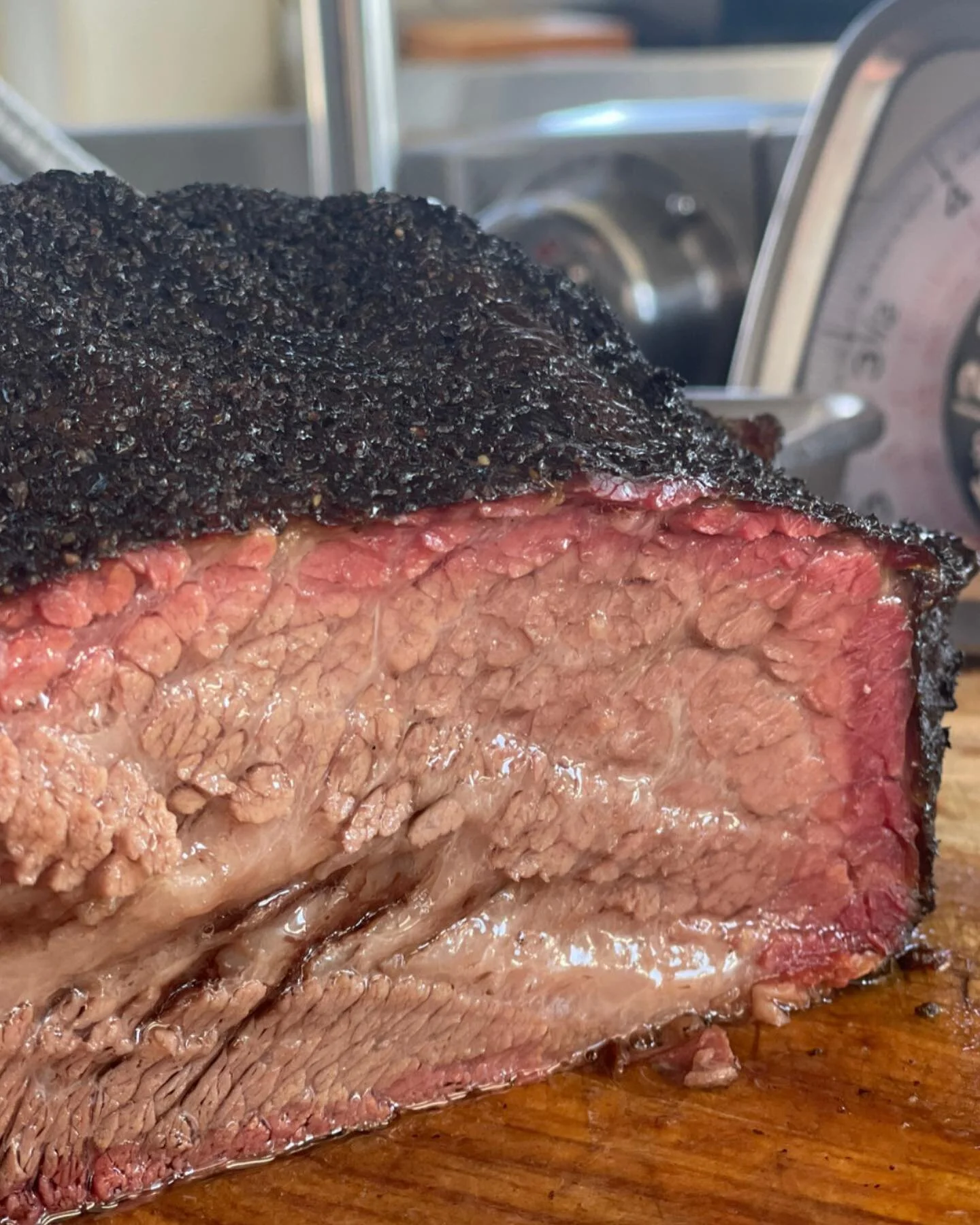 Fatty brisket coming out insane today! 
@thomascattlecompany knows how to feed em!