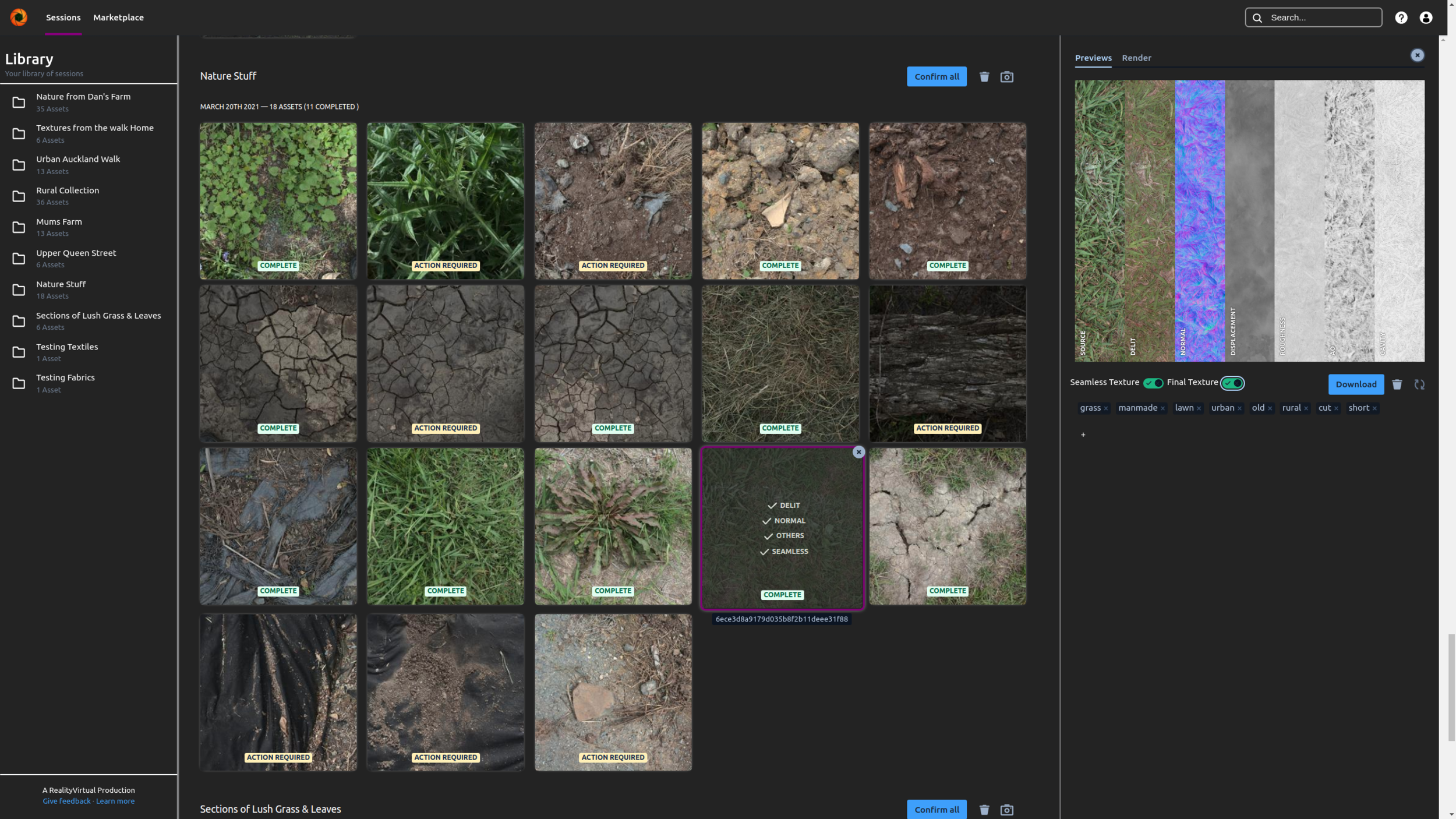 All your PBR maps provided in a matter of seconds. Full resolution 4k textures in a minute.