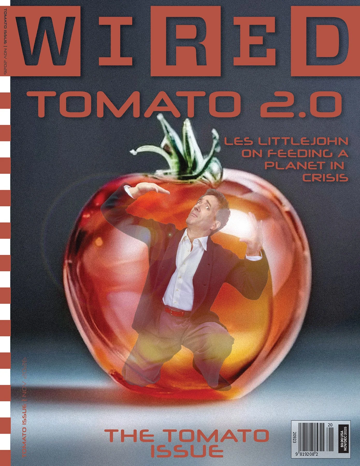   The Miniature Wife - Wired Magazine Cover   Matthew Macfadyen was very generous in his effort to twist and turn on a seamless background to help create this wonderful cover. 