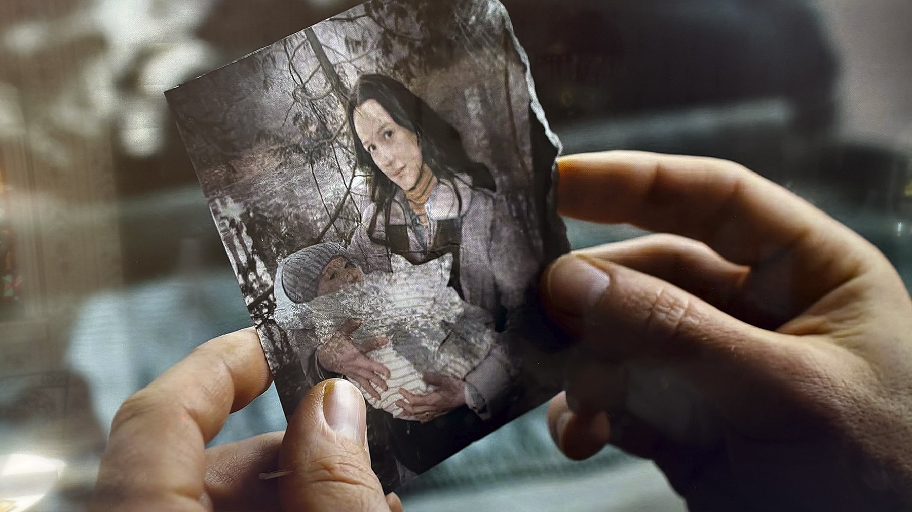   The Way Home - Season 4   Screen grab of my photograph - a special to the plot, the family photo that provides the proof. 