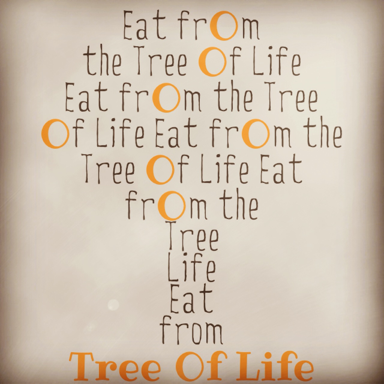 Typography graphic reading “Tree of Life,” illustrating the biblical theme of choosing life over judgement