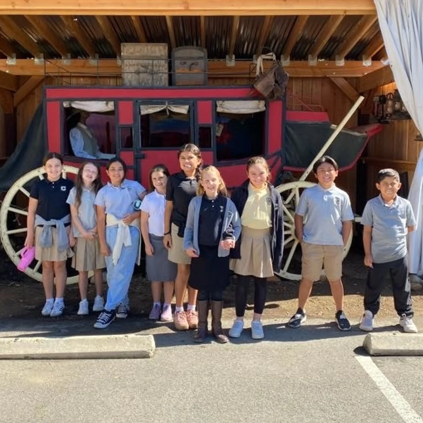 Time travelers in training! Our 4th & 5th graders went back to 1876 on their field trip to Stagecoach Inn!!