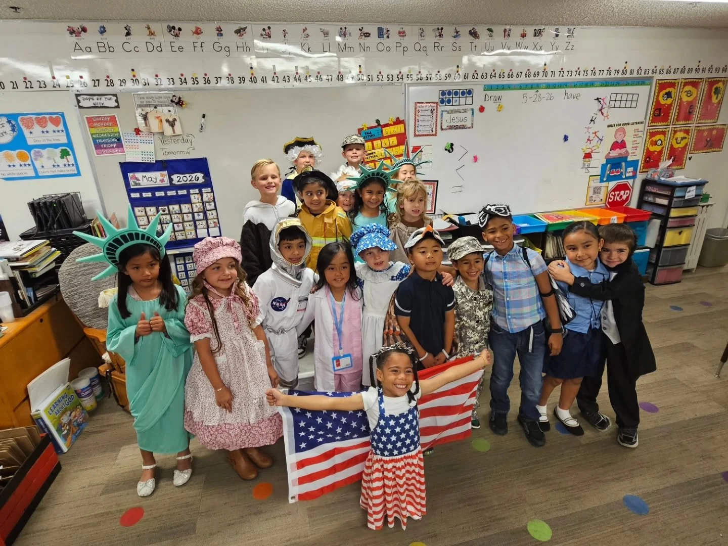Our American Symbols went on parade!! Our Kindergarteners did a wonderful job sharing all they learned on stage!! ❤️🤍🩵

#privateschool #kindergarten #graduation
