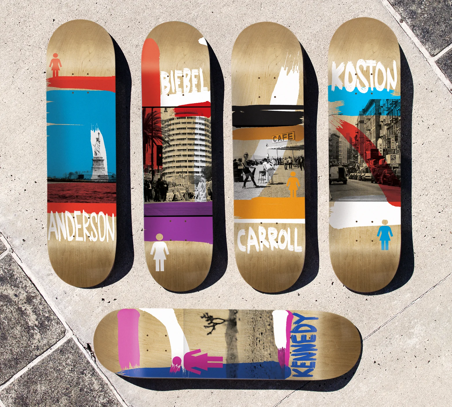 Girl Skateboards "Darkroom" board series