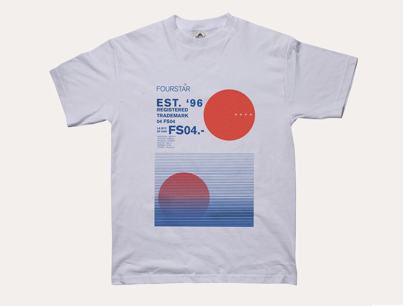 Fourstar Clothing "Swiss Air" t-shirt graphic