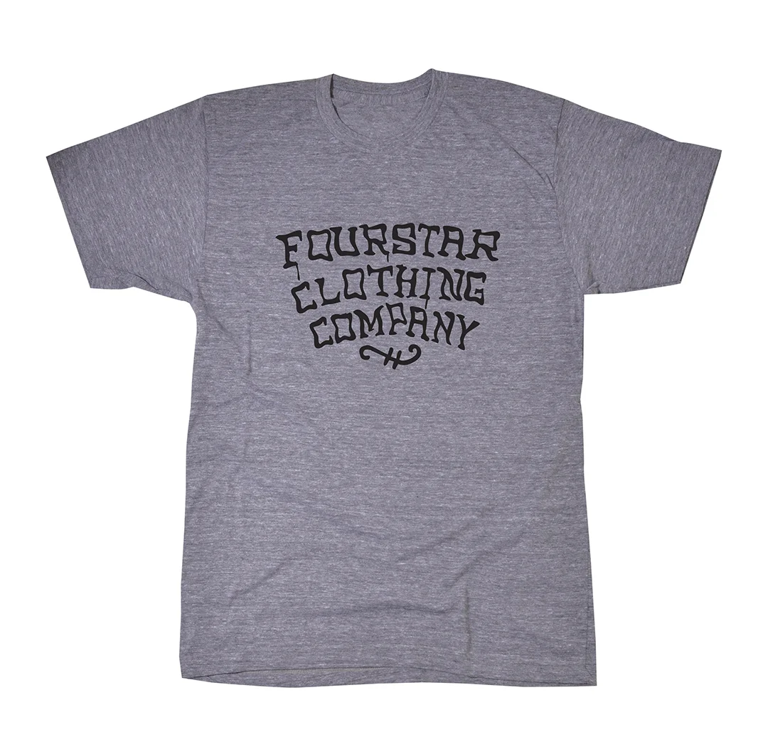 Custom typography for Fourstar Clothing t-shirt graphic